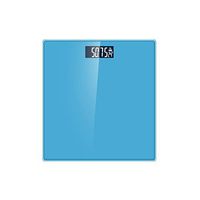 Battery E-lectronic Digital Scale Home E-lectronics Body Weight Scale for Women Men's Health Weight Glass Bathroom Household 180KG Blue