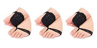 CAcB sox Womens Mule Socks,Ball-of-foot Cushion,Insole Pads,Invisible Socks