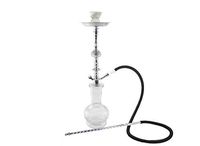 Hookah 20" White 1 hose shisha nargila bar narguile nargile glass water Vase new