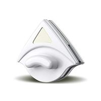 YUJJ Double-Sided Window Cleaner Glass Wiper Magnetic Cleaning Tools for High-Rise Double Glazed Windows Thickness (15-24Mm),White,a
