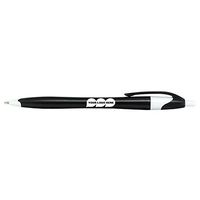 Stratus Solids Plastic Pen with Black Ink - 250 Quantity - $0.35 Each - PROMOTIONAL PRODUCT/BULK/BRANDED with YOUR LOGO/CUSTOMIZED.