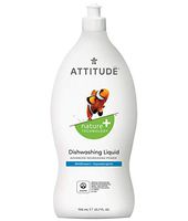 ATTITUDE Dish Detergent, Plant-Based, Hypoallergenic, Eco-Friendly