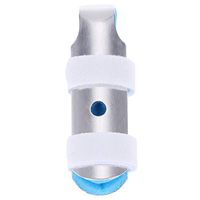 HEALLILY Dynamic Finger Splint Adjustable Finger Straightening Brace Guard Protector Rehabilitation Training Device Size M (Blue)