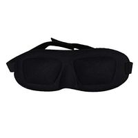 Healifty Eyeshade Mask 3D Eyeshade Stereoscopic Sleep Mask Comfortable Eyeguard for Man and Woman (Black)