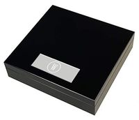 Personalized Visol Bergoff Five Cigar Humidor Gift Set with Free Laser Engraving ([B] Single Initial)
