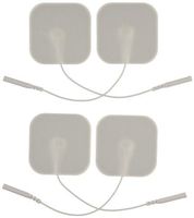 3B Scientific W63201 Comfort-Stim Elite White Foam Electrodes, 2" Length x 2" Width