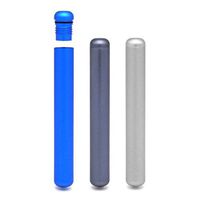 3-Pack Premium King Size Doob Tube | Aluminum Metal Airtight Smell Proof | Stylish Everyday Carry EDC from LUXE HOLDING CO. (Light Side | Blue, Grey, Silver)