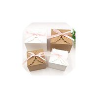Decorative Boxes 30Pcs/Lot Kraft Gift Box Candy Boxes Snack Boxes for Candy\Cake\Jewelry\Gift\Toy\Party Packing Boxes,Brown,9X9X6Cm