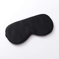 Tim & Tina 100% Natural Silk Sleep Mask Soft Comfortable Smooth Eye Mask with Adjustable Strap Blindfold for Women Men (Black)