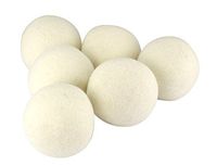 Total Vision's Soft Wool Dryer Balls (6-Pack) - Reusable Natural Fabric Softener