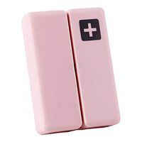 qiguch66 Travel 7 Days Weekly Pill Box Weekly Pill Box, 7 Day Pill Case, Daily Medicine Organizer, Foldable Medicine Holder Tablet Storage Dispenser Pink