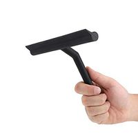 Window Squeegee, Stainless Steel Squeegee Bathroom Kitchen Car Glass with Hooks Holder