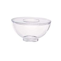 Round Mini Bowl (Case of 240), PacknWood - Recyclable and Disposable Plastic Transparent Bowls (3 oz, 3.03" x 1.45") 209MBMILOU90