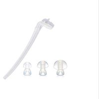 Hearing Amplifier Replacement Domes - 1 x Universal Sound Tube + 3 x Ear Plugs/Ear Tips/Domes for BTE Hearing Aids by iAid (3)