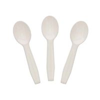 Royal Taster Spoon White Plastic, Package of 100