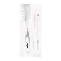 Bottle Brush Cleaning Set | Bottle Brush and 2 Straw Cleaning Brushes | Metal Brushes for Different Size Straws | Cleaning Set for Sports Water Bottles, Tumblers, Baby Bottles, and Sippy Cups