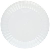 Party Essentials N67004 Party Supplies Tableware, 6" 70-Count, White