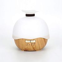 Essential Oil Aroma Sterilization Humidifier Aromatherapy Spray 400ml Marble Wood Grain 7 Color LED Night Light Cool Mist Humidifier Large Room Air Diffuser
