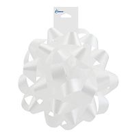 Berwick Offray 6'' Diameter Large Christmas Bow, White