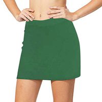 Veodhekai Womens Skirt Retro Active Skorts Performance Skirt Running Tennis Golf Workout Pure Color Sports Skirt Green