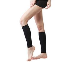 Volwco High Elasticity Calf Compression Sleeve 20-30mmHg Thin Leg Compression Socks for Relieve Calf Pain,Varicose Veins,Cycling,Travel,Medical