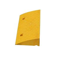 Home Wheelchair Threshold Ramp Marked Yellow Ramp Mat, Bicycle Bicycle Non-Slip Triangle Cushion (Color: Yellow, Size: 50 27 6.5cm)