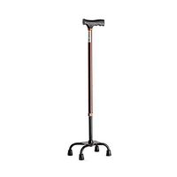 Crutch-XF Four-Pointed Cane - Thick Aluminum Alloy Walking Stick - Old Cane Walker - Disabled Walking Stick - Gold