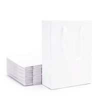 Kraft Bags with Handles, Eusoar 20pcs 5.9" x 2.3" x 7.8" Kraft Paper Gift Bags Bulk, Shopping Bags with Handles, Merchandise Bag, Party Favors Bags, Retail Handle Bags, Wedding Bags