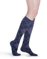 SIGVARIS Women’s Style Microfiber Patterns 830 Closed Toe Calf-High Socks 20-30mmHg