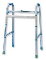 Adult Single Button Folding Walker - 1 case (2 Each)