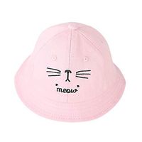 Lataw Fisherman Hats for Children Unisex Fashion Pure Color Big Edge Sunscreen Sun Protection Kids Outdoor Travel Casual Pot Bucket Cap