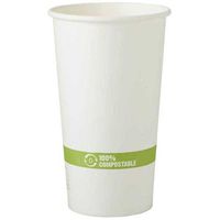 World Centric Compostable FSC Mix Paper Hot Cup with Ingeo Lining, 20 Ounce - 1000 per case.