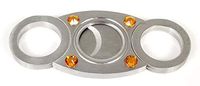 Aficionada Style Tangerine Expert Cut Guillotine Cigar Cutter