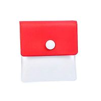 10pcs Pocket Ashtray Mini Ashtray Pocket Ashtray Table Ashtray Bag in The Funky Bag - Fireproof PVC - Odorless - Portable Compact (red)