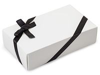 Black Satin Stretch Loops1/2" Wide x 12" Loop with Bow (2 Unit, 50 Pack per Unit.)