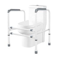 Love lamp High-Strength Free-Standing Toilet Guardrail Toilet Safety Guardrail Toilet Auxiliary Frame Ergonomic Design with Support Handle for Elderly Pregnant Women (Color : A)