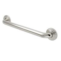 Kingston Brass DR314166 Restoration 16" Decorative 1-1/4" O.D Grab Bar, Polished Nickel