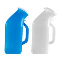 Portable Urinal for Men, Universal Male Stand Up Urinal Potty with Lid & Easy Grip Handle & Measuring Scale for Hospital Outdoor Emergency Car Travel Trip