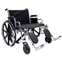 Rosco Medical Extra Wide Bariatric Wheelchair Removable desk-length arms, Swing-away footrests - UOM = Each 1