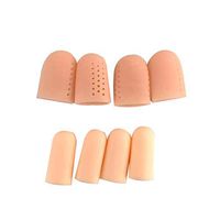 Healifty Toe Sleeve Breathable Toe Cover Gel Protectors 8pcs