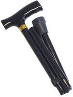 Folding Cane: Cane Folding Black (32.5" - 36.5"), - 4 EA/CS