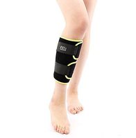 Mcolics Calf Brace Compression Sleeve Shin Support for Calf Muscle Pulls, Shin Splints, Adjustable Leg Wrap Provides Recovery and Prevents Injuries, Fits Men and Women, 1 Sleeve (Green)
