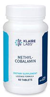 Klaire Labs Methylcobalamin Lozenges - 5000 Micrograms Vitamin B12 for Cognitive & Cardiovascular Support, Hypoallergenic & Natural Cherry Flavor (60 Fast Dissolve Tablets)