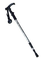 Jolly Trekking Poles Walking Sticks Hiking Pole Collapsible Anti Shock Ultralight Adjustable (Color : Silver)