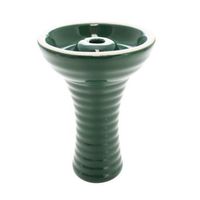 Ceramic Funnel Hookah Bowl - Green