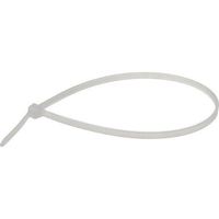 Pearstone 8" Plastic Cable Ties - Clear (100-Pack)