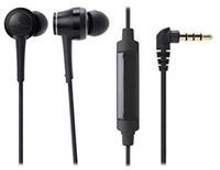 Audio-Technica ATH-CKR70iSBK Sound Reality In-Ear High-Resolution Headphones with In-Line Mic & Control, Black