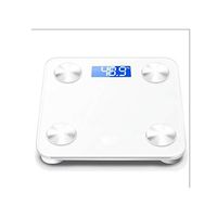 TIZHONG Bluetooth Body Fat Scale Smart Scale Digital Bathroom Wireless Weight Scale, Body Composition Analyzer with Smartphone App (Color : White)