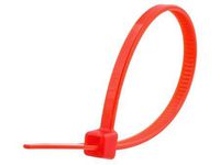 4 Inch Red Miniature (18lb) Cable Tie - 500 Pack