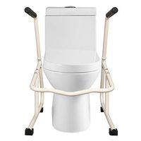 Toilet Safety Rail for Bathroom,Toilet Railing Assist, and Handrail Grab Bar,Compact Support Frame for Handicap Senior Bariatrics, Elderly